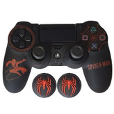محافظ دسته پلی استیشن 4 طرح مرد عنکبوتی مدل Spiderman PS4268 به همراه روکش آنالوگ