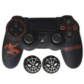 محافظ دسته پلی استیشن 4 طرح مرد عنکبوتی مدل Spiderman PS4267 به همراه روکش آنالوگ