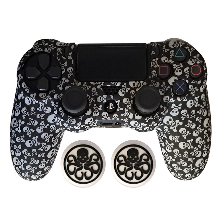 محافظ دسته پلی استیشن 4 مدل SKULL PS4169 به همراه روکش آنالوگ