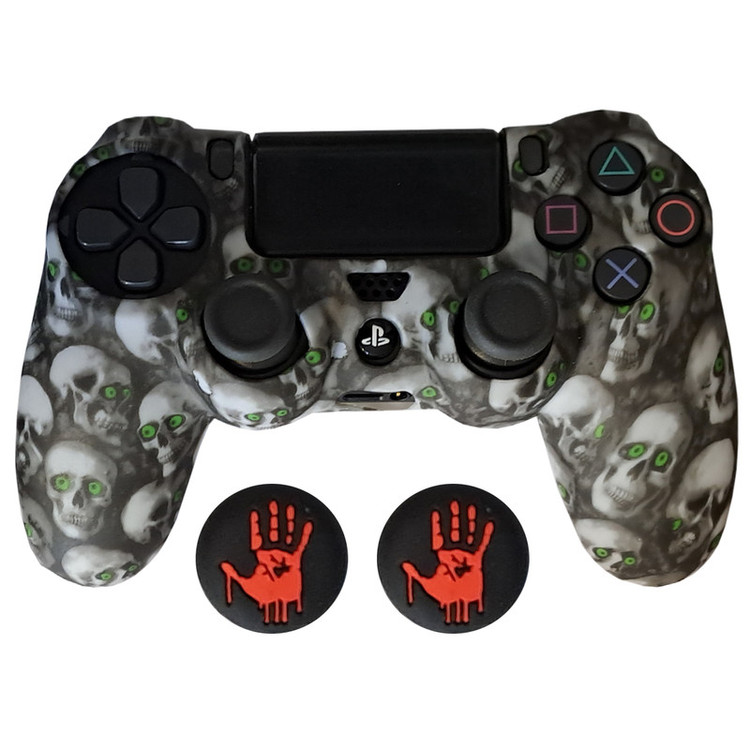 محافظ دسته پلی استیشن 4 مدل SKULL PS4111 به همراه روکش آنالوگ