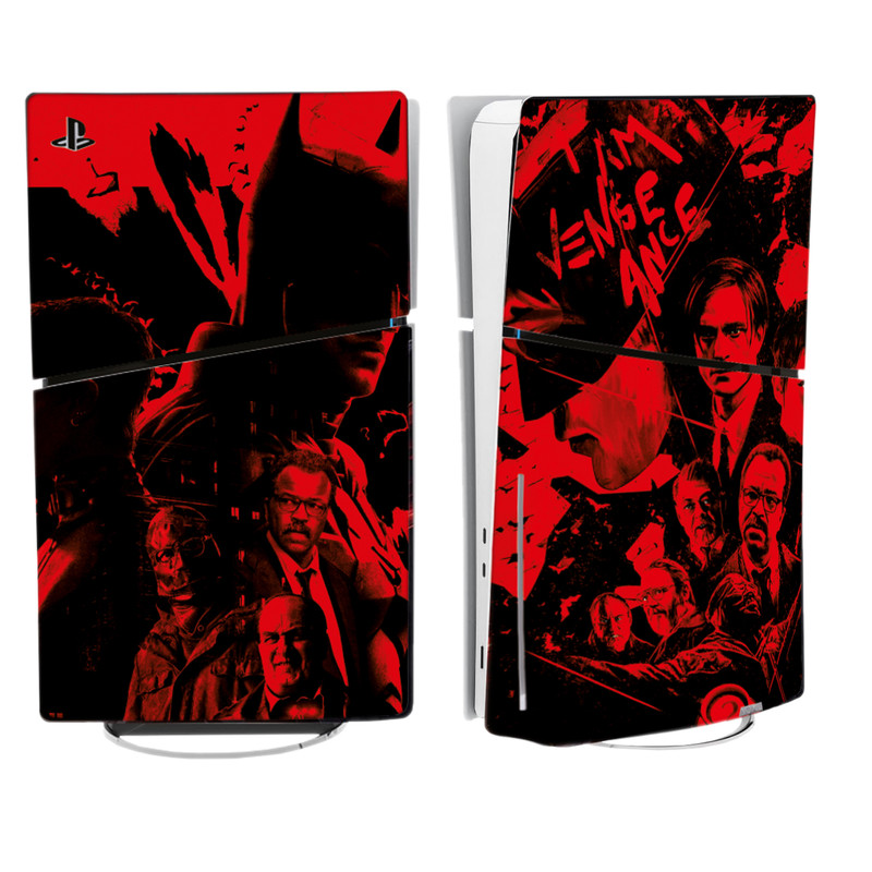 برچسب کنسول پلی استیشن 5 اسلیم طرح بتمن مدل SKIN SLIM PS518 BATMAN