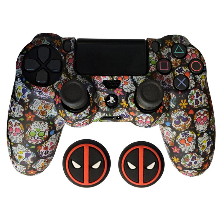 محافظ دسته پلی استیشن 4 مدل SKULL PS4113 به همراه روکش آنالوگ