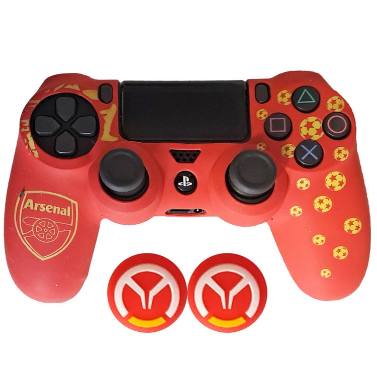 محافظ دسته پلی استیشن 4 طرح آرسنال مدل Arsenal PS4320 به همراه روکش آنالوگ