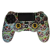 محافظ دسته پلی استیشن 4 طرح جمجمه مدل Gem Skull PS4306 به همراه روکش آنالوگ