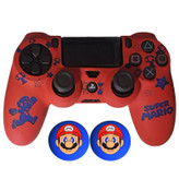 محافظ دسته پلی استیشن 4 طرح ماریو مدل Super Mario PS4264 به همراه روکش آنالوگ