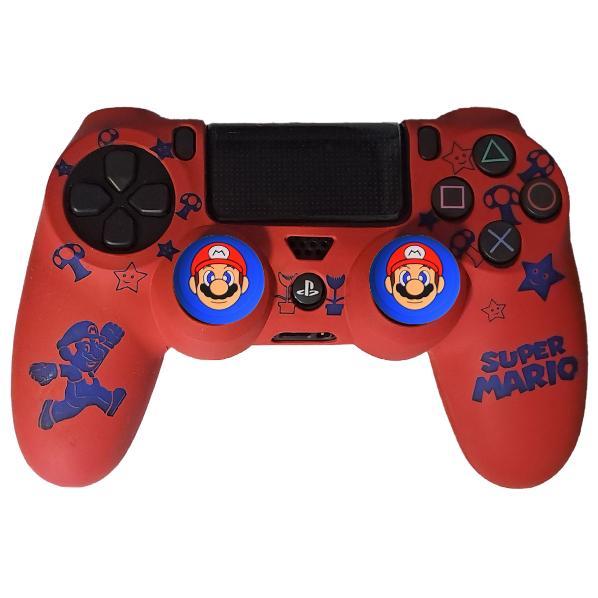محافظ دسته پلی استیشن 4 طرح ماریو مدل Super Mario PS4264 به همراه روکش آنالوگ