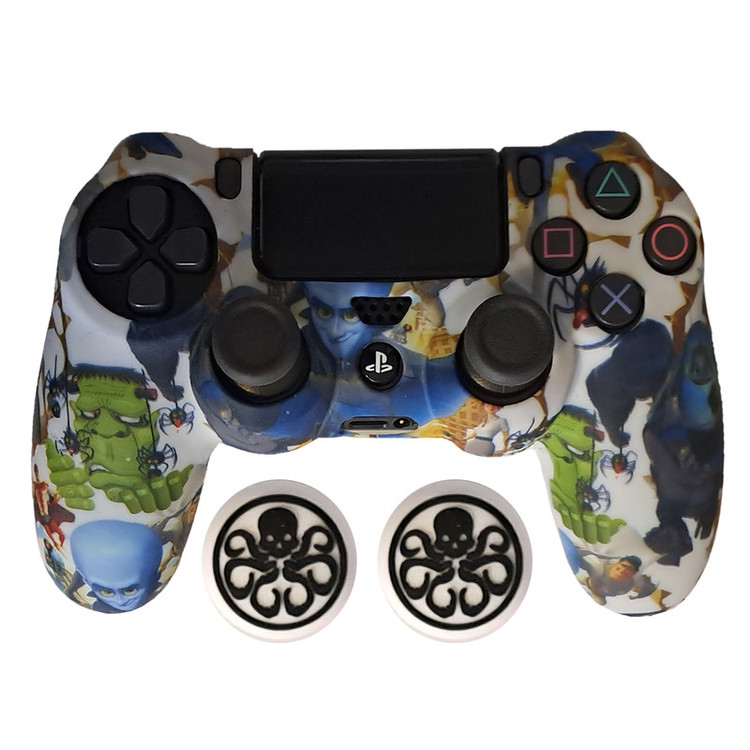محافظ دسته پلی استیشن 4 مدل Hulk PS4168 به همراه روکش آنالوگ