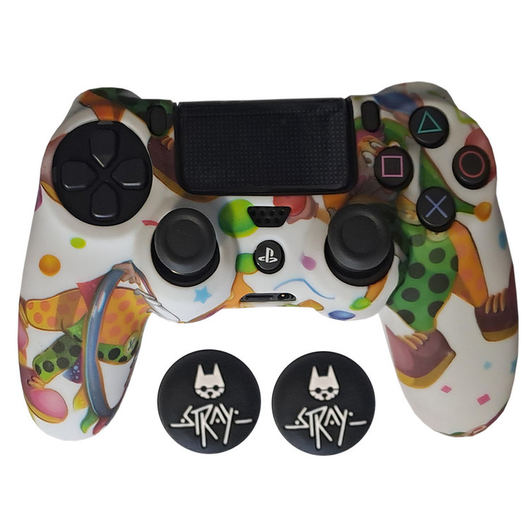 محافظ دسته پلی استیشن 4 مدل Clown PS4177 به همراه روکش آنالوگ