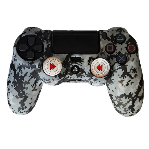 محافظ دسته پلی استیشن 4 طرح پیکسلی مدل Army PS4254 به همراه روکش آنالوگ