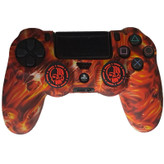 محافظ دسته پلی استیشن 4 طرح جمجمه مدل Fire PS4335 به همراه روکش آنالوگ