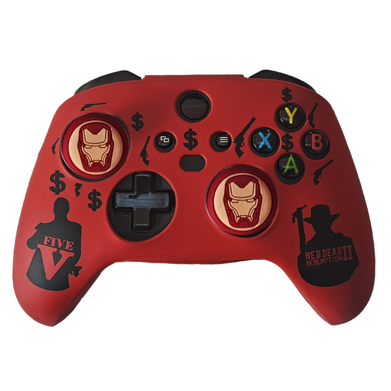 محافظ دسته ایکس باکس سریز اس مدل Red dead XS133 به همراه روکش آنالوگ