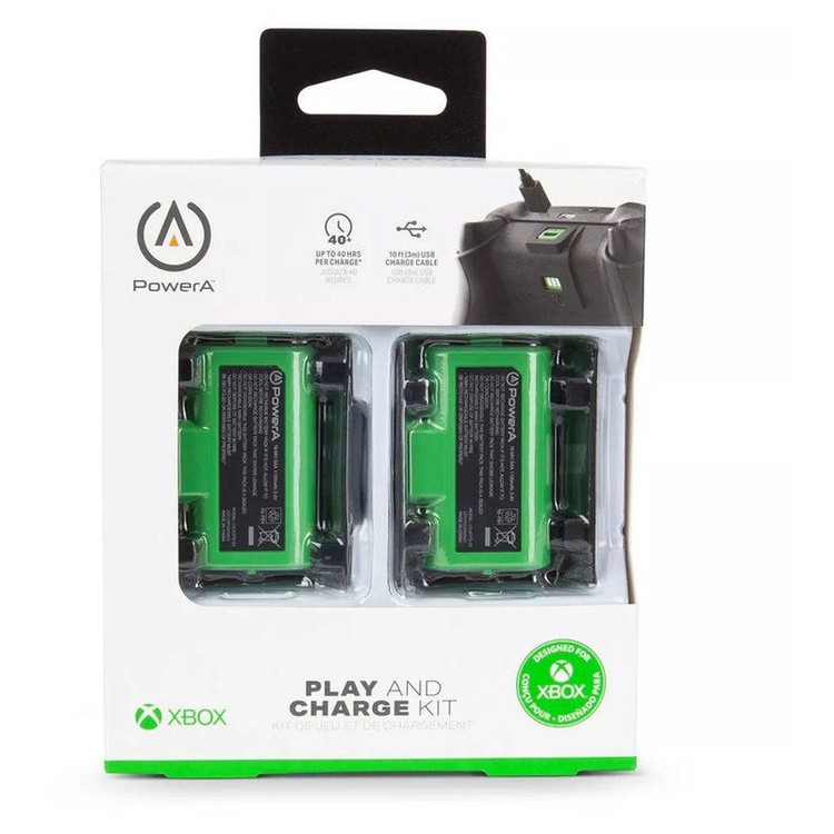 باتری قابل شارژ دسته بازی XBOX Series X/S پاور ای مدل PowerA Play & Charge Kit مجموعه دو عددی