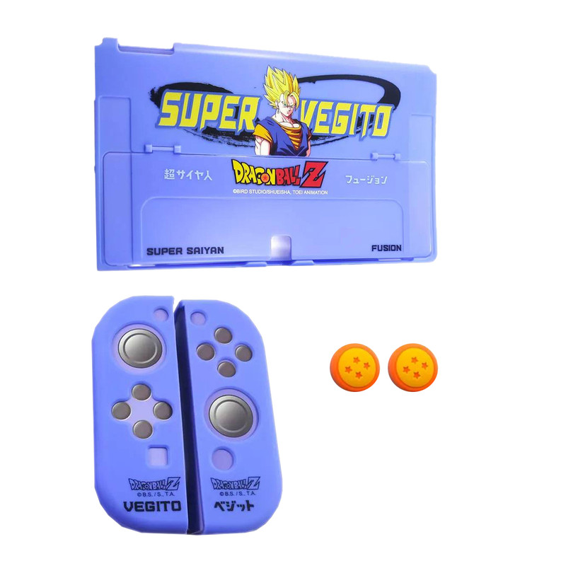 محافظ کنسول نینتندو سوییچ اولد مدل DragonBall Vegito L839 به همراه کاور دسته و روکش آنالوگ