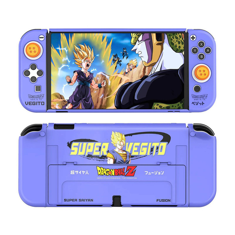 محافظ کنسول نینتندو سوییچ اولد مدل DragonBall Vegito L839 به همراه کاور دسته و روکش آنالوگ