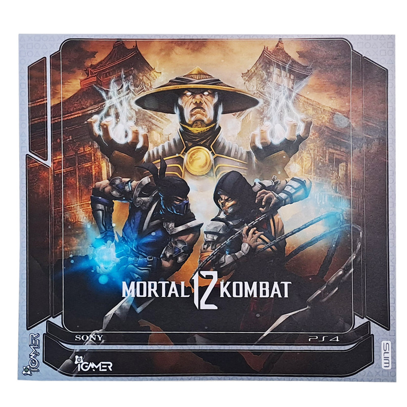 برچسب کنسول پلی استیشن 4 اسلیم مدل skin slim 4011 mortal kombat
