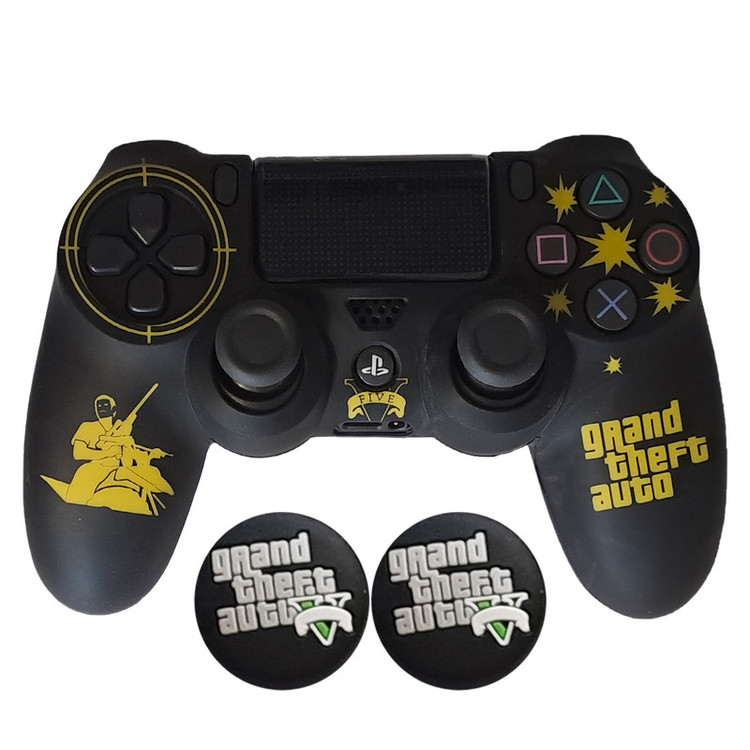 محافظ دسته پلی استیشن 4 مدل GTA PS4287 به همراه روکش آنالوگ