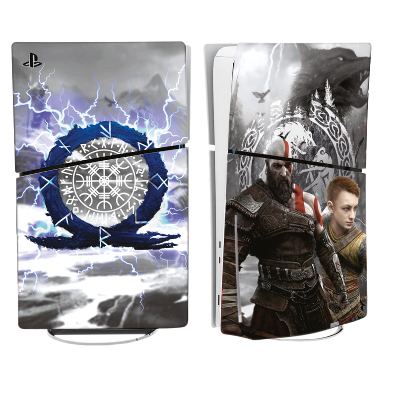 برچسب کنسول پلی استیشن 5 اسلیم طرح GOD OF WAR مدل SKIN SLIM PS515