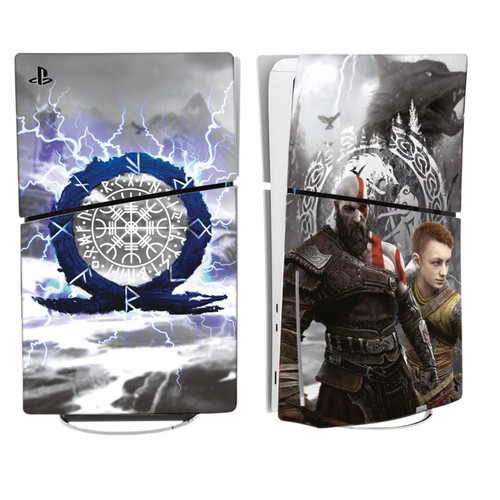 برچسب کنسول پلی استیشن 5 اسلیم طرح GOD OF WAR مدل SKIN SLIM PS515