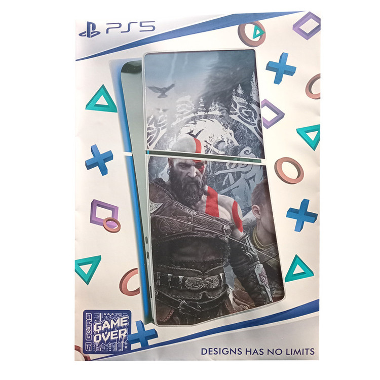 برچسب کنسول پلی استیشن 5 اسلیم طرح GOD OF WAR مدل SKIN SLIM PS515