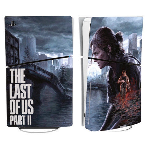 برچسب کنسول پلی استیشن 5 اسلیم طرح LAST OF US مدل SKIN SLIM PS507