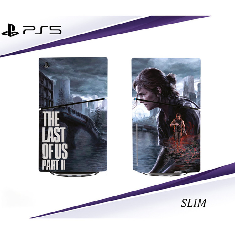 برچسب کنسول پلی استیشن 5 اسلیم طرح LAST OF US مدل SKIN SLIM PS507