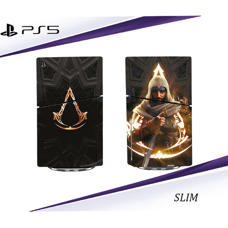 برچسب کنسول پلی استیشن 5 اسلیم طرح Assassin’s Creed مدل SKIN SLIM PS501