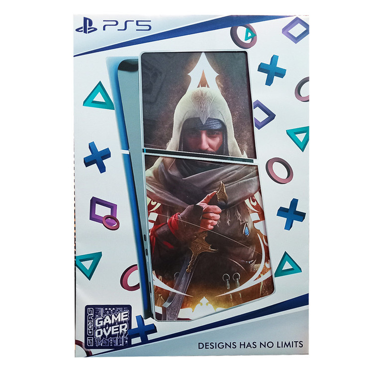 برچسب کنسول پلی استیشن 5 اسلیم طرح Assassin’s Creed مدل SKIN SLIM PS501