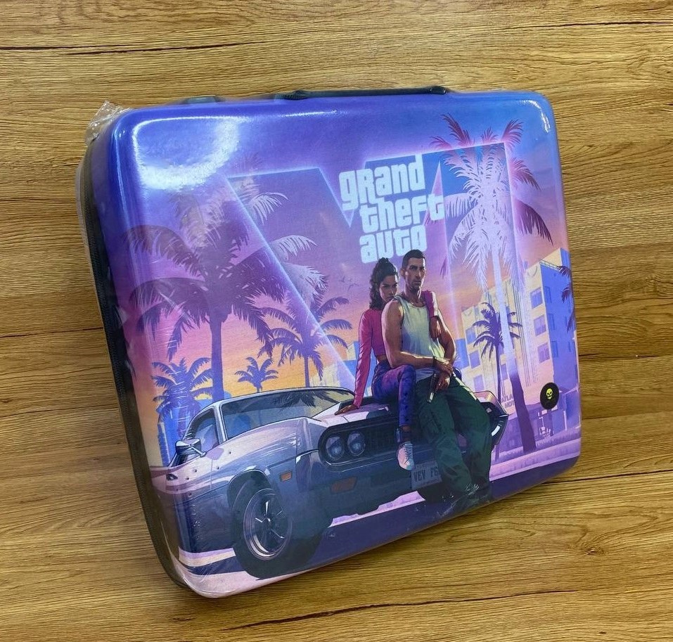 کیف کنسول بازی درجه یک ps4 slim طرح جی تی آی