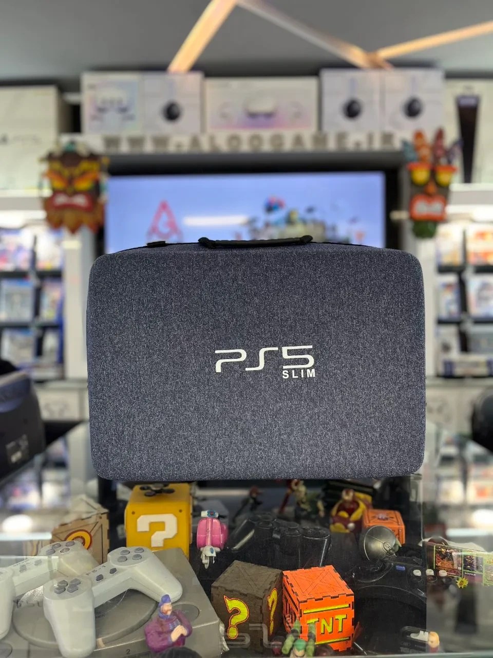 کیف چمدانی سونی PS5 Slim رنگ طوسی