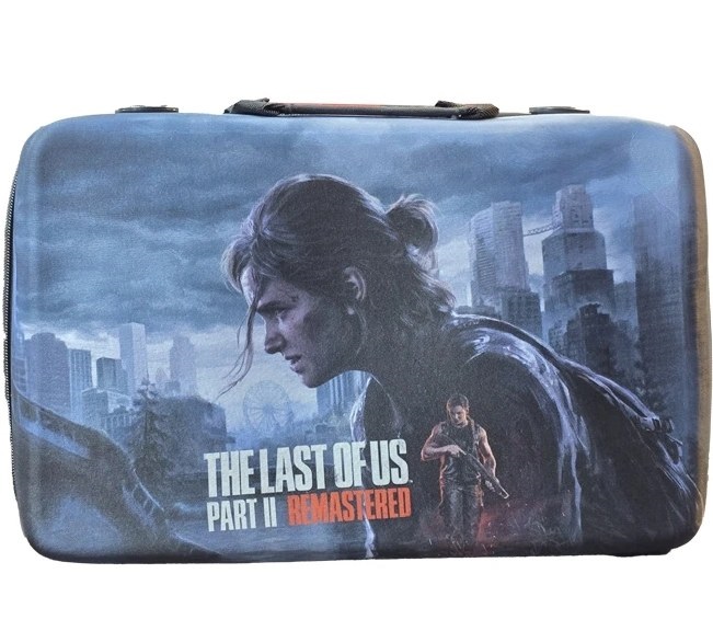 کیف حمل ۴ کاره مناسب برای کنسول PS5 Slim طرح Last of Us رنگ مشکی - Black