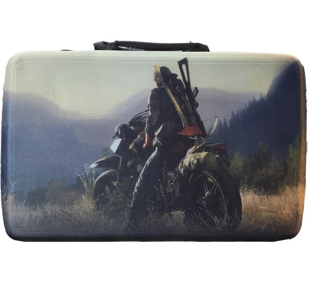 کیف حمل ۴ کاره مناسب برای کنسول PS5 Slim طرح GTA VI رنگ آبی - Blue
