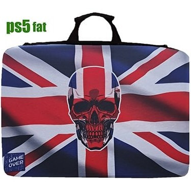 کیف حمل کنسول PS5 فت طرح پرچم انگلیس skull