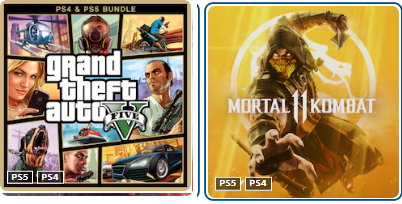 اکانت بازی mortal 11 +  grand theft auto gta v - ظرفیت 1 - ps4 & ps5