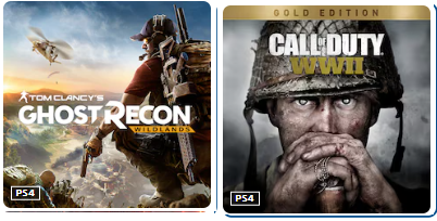 اکانت بازی Call of Duty®: WWii + Ghost Recon Wildlands - ظرفیت 1 - ps4 & ps5