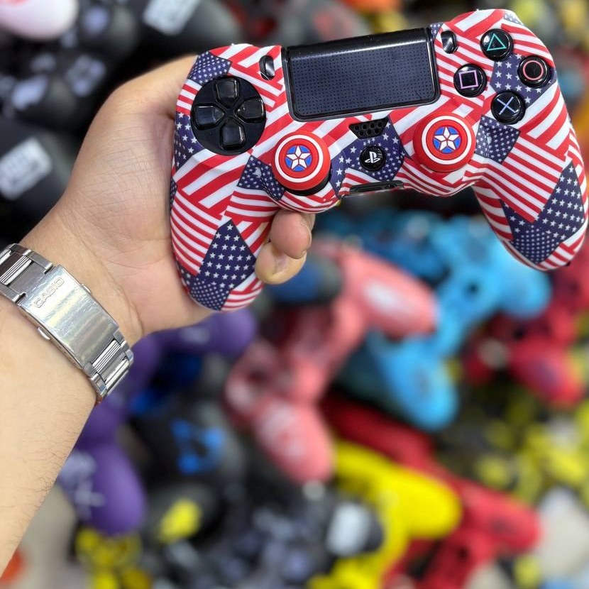 کاور دسته سیلیکونی PS4 با دو عدد سر آنالوگ برجسته